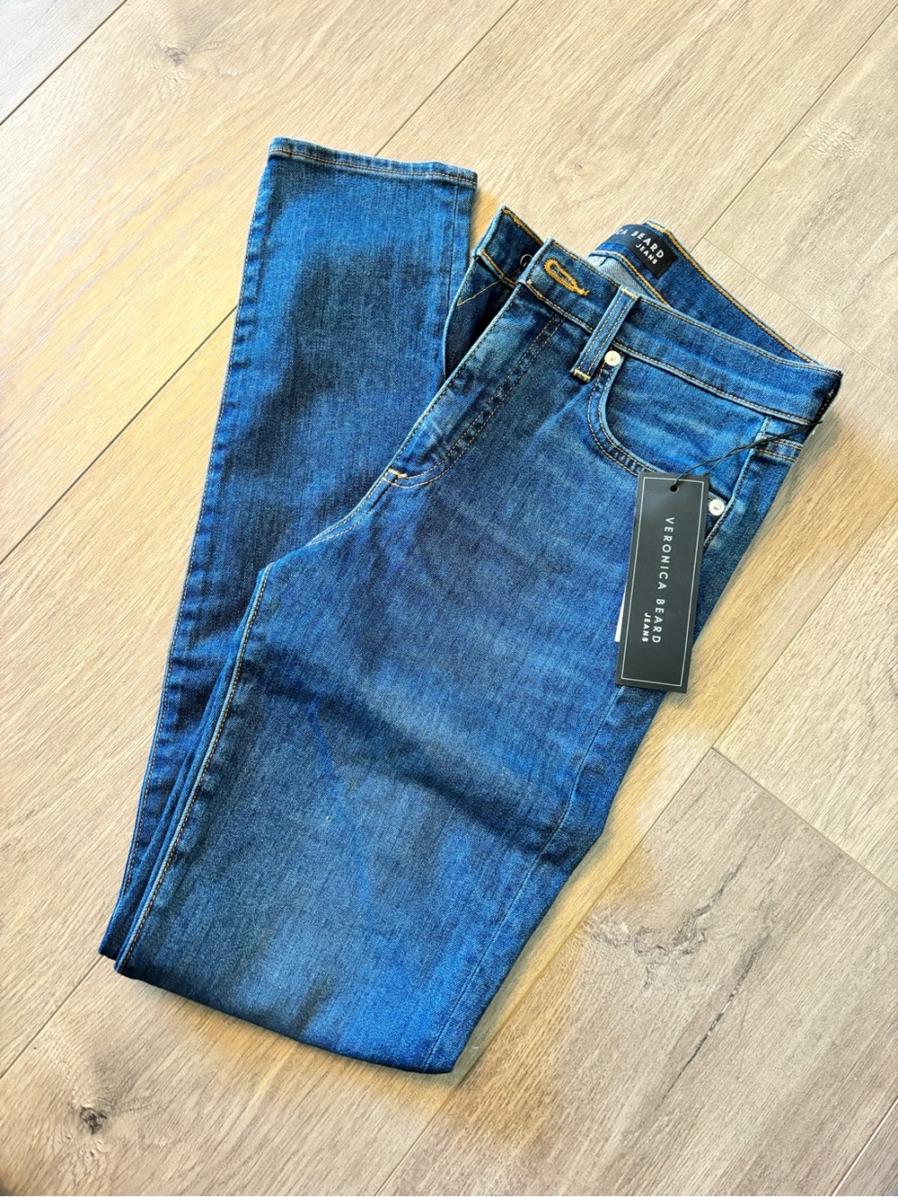 Veronica Beard Slim Jeans - Blue Wash